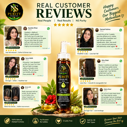 NS Purity Hair Oil – 40+ Herbs + 20+ Nourishing Oils