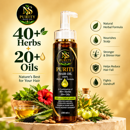 NS Purity Hair Oil – 40+ Herbs + 20+ Nourishing Oils