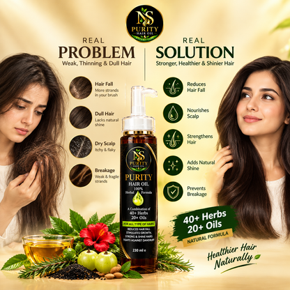 NS Purity Hair Oil – 40+ Herbs + 20+ Nourishing Oils